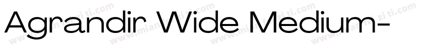 Agrandir Wide Medium字体转换